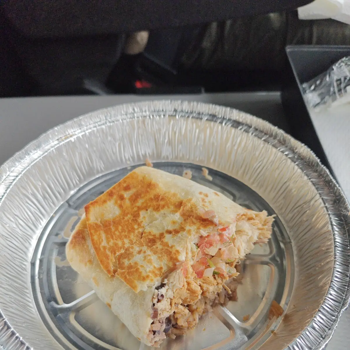 Shredded Chicken Burrito