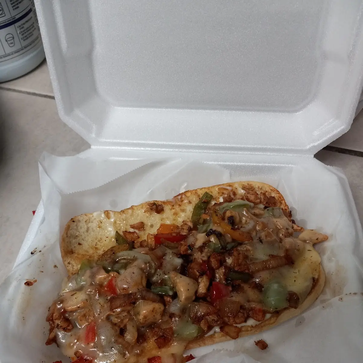Philly Chicken Sandwich w Grilled Onions