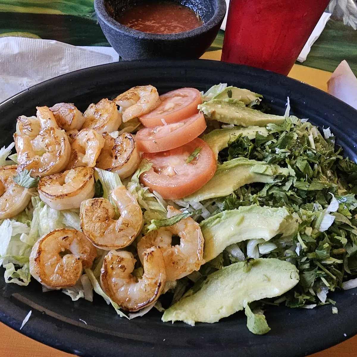 Grilled Shrimp Salad with Avocado and Cilantro