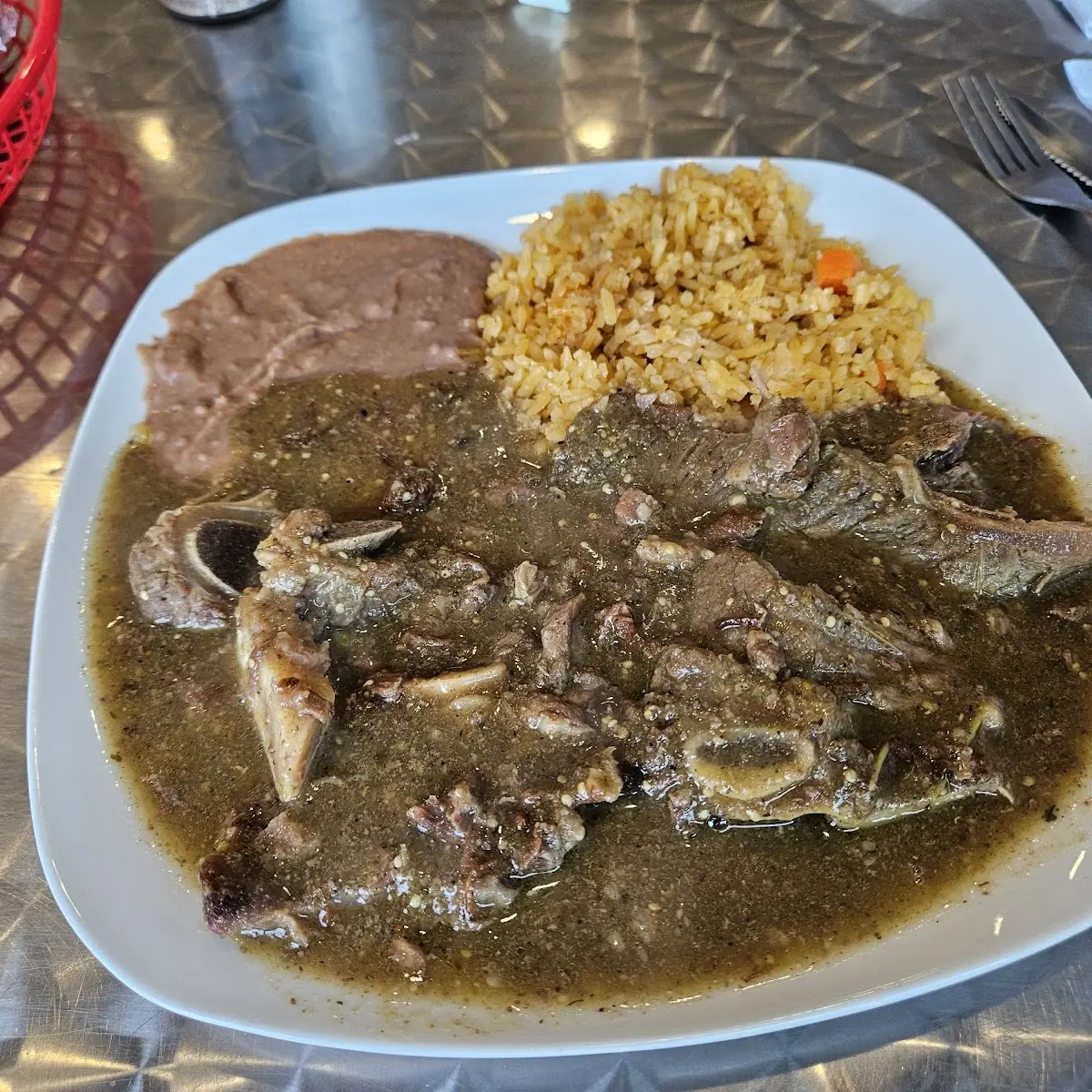 Costillas En Salsa Beef Short Ribs in Savory Salsa