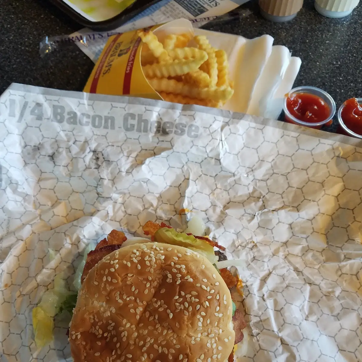 Braums Bacon Cheese Burger
