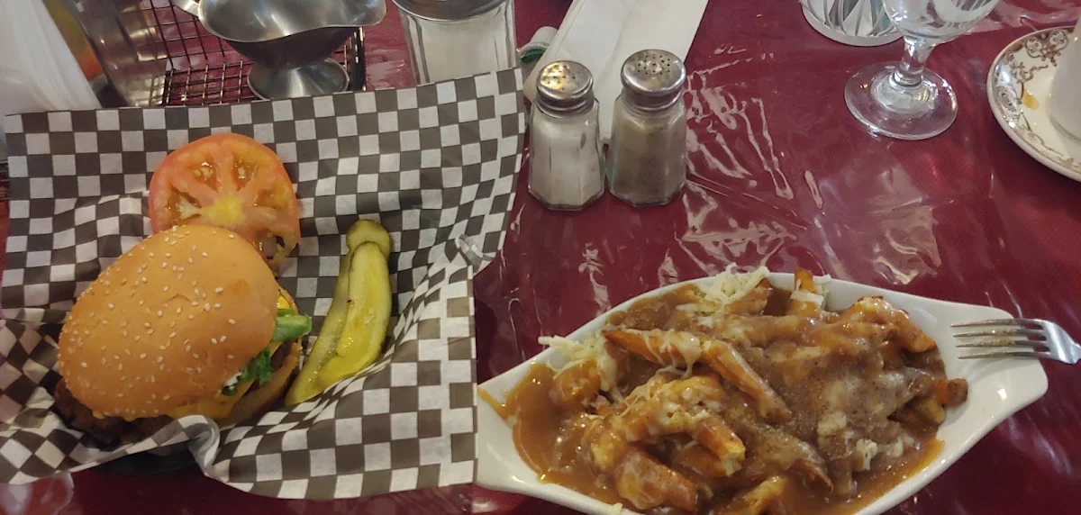Cheeseburger and Fries, La Rocque Dining