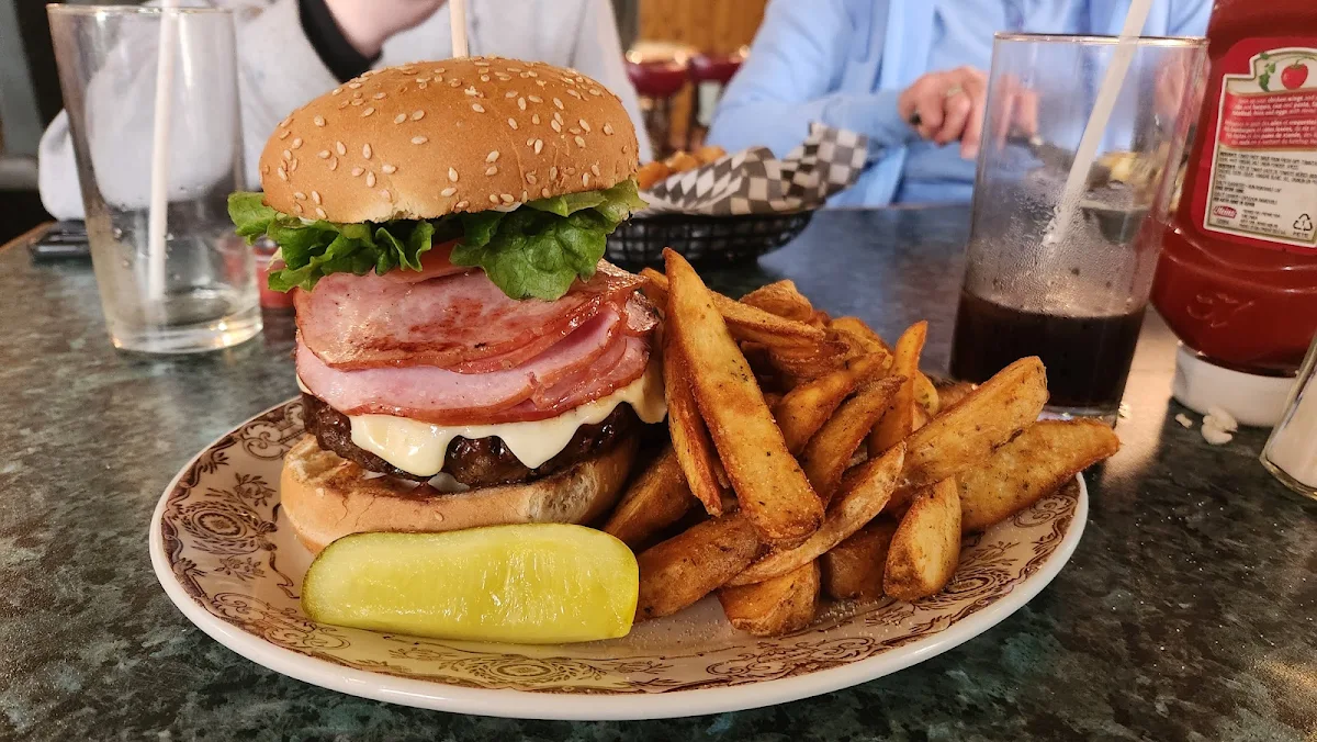 Smokey Maple BBQ Burger, La Rocque Dining