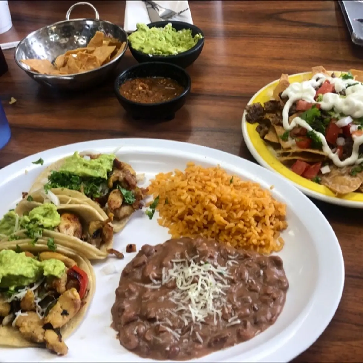 3 Soft Taco Combo Plate