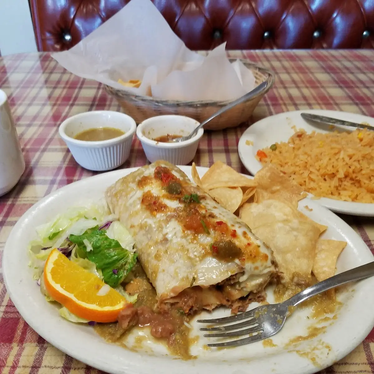 Green Beef Burrito