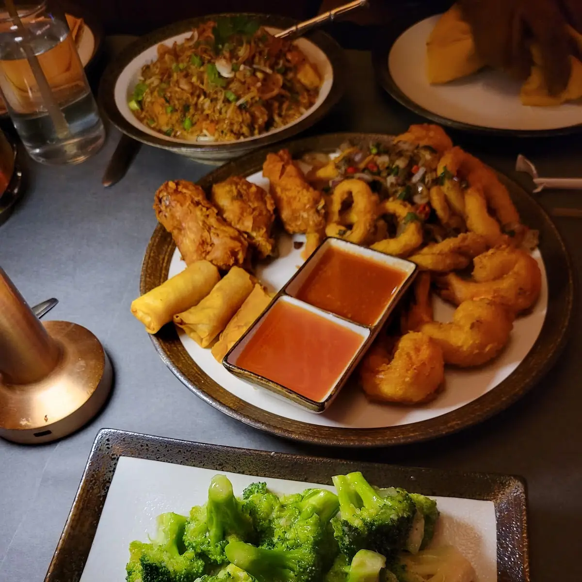 Broccoli and Sampler Platter