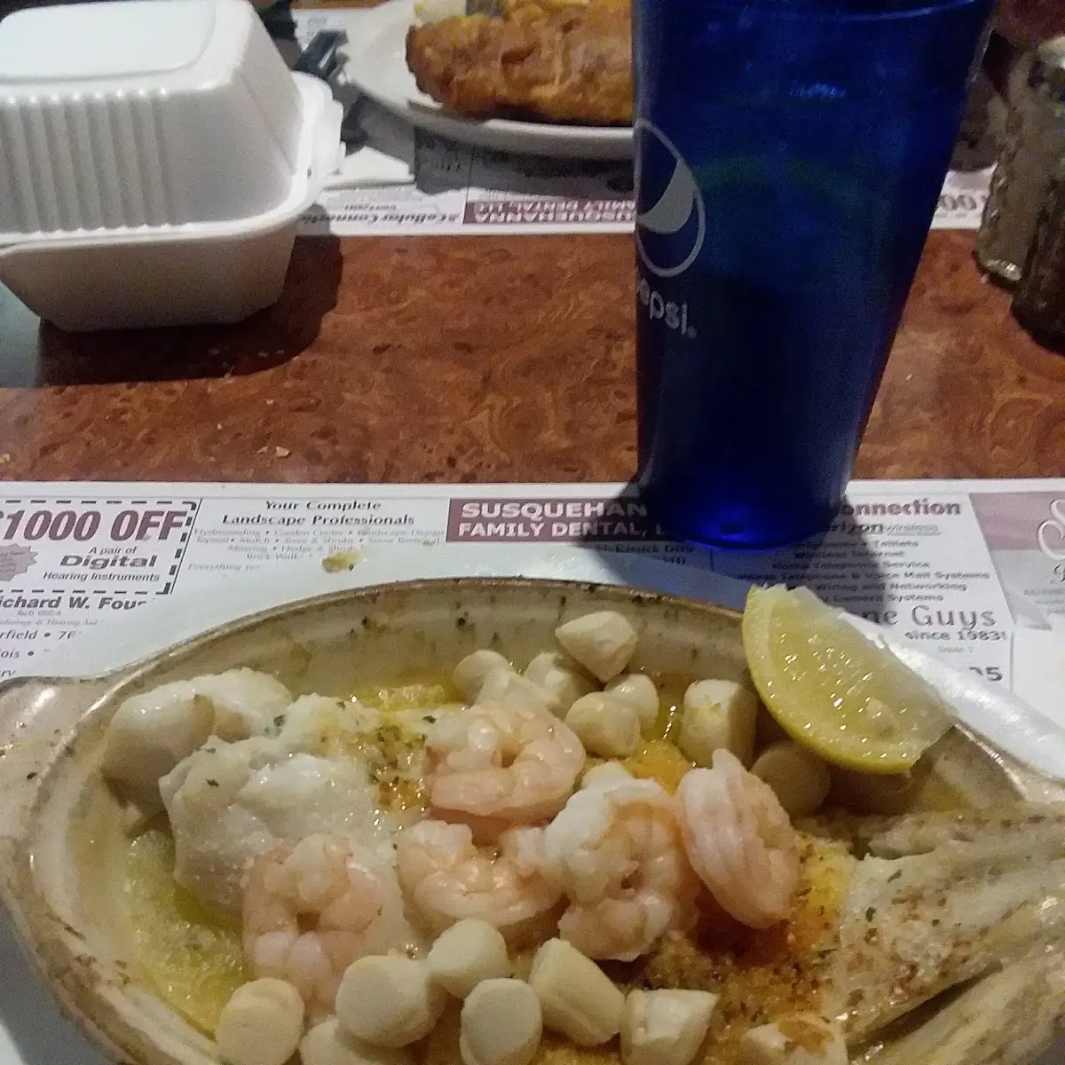 Shrimp & Scallops with Garlic Sauce