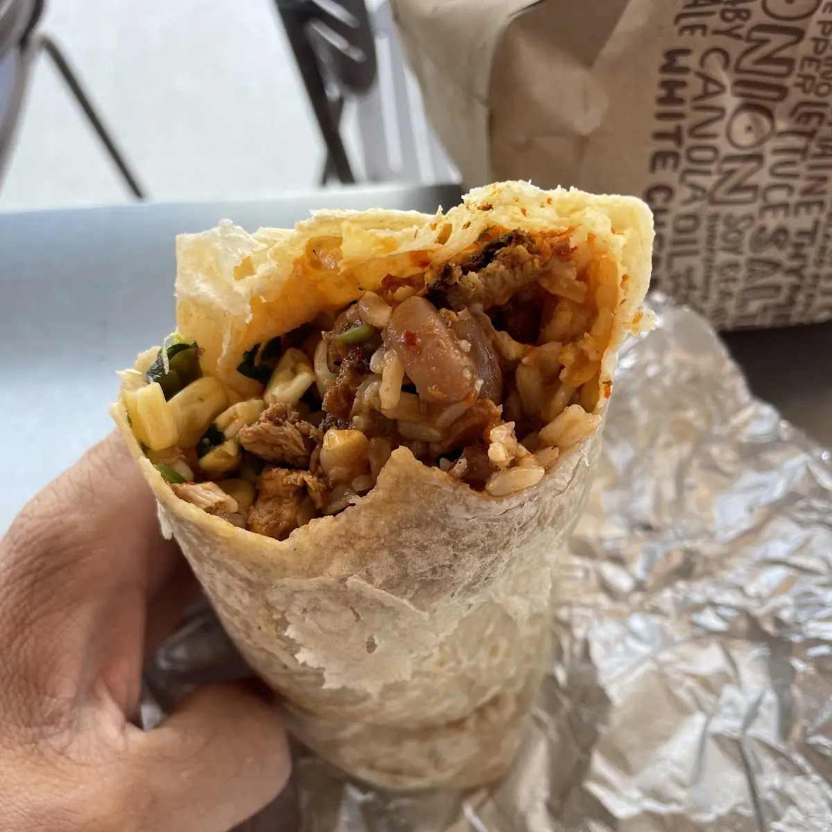 Chipotle Honey Chicken Burrito