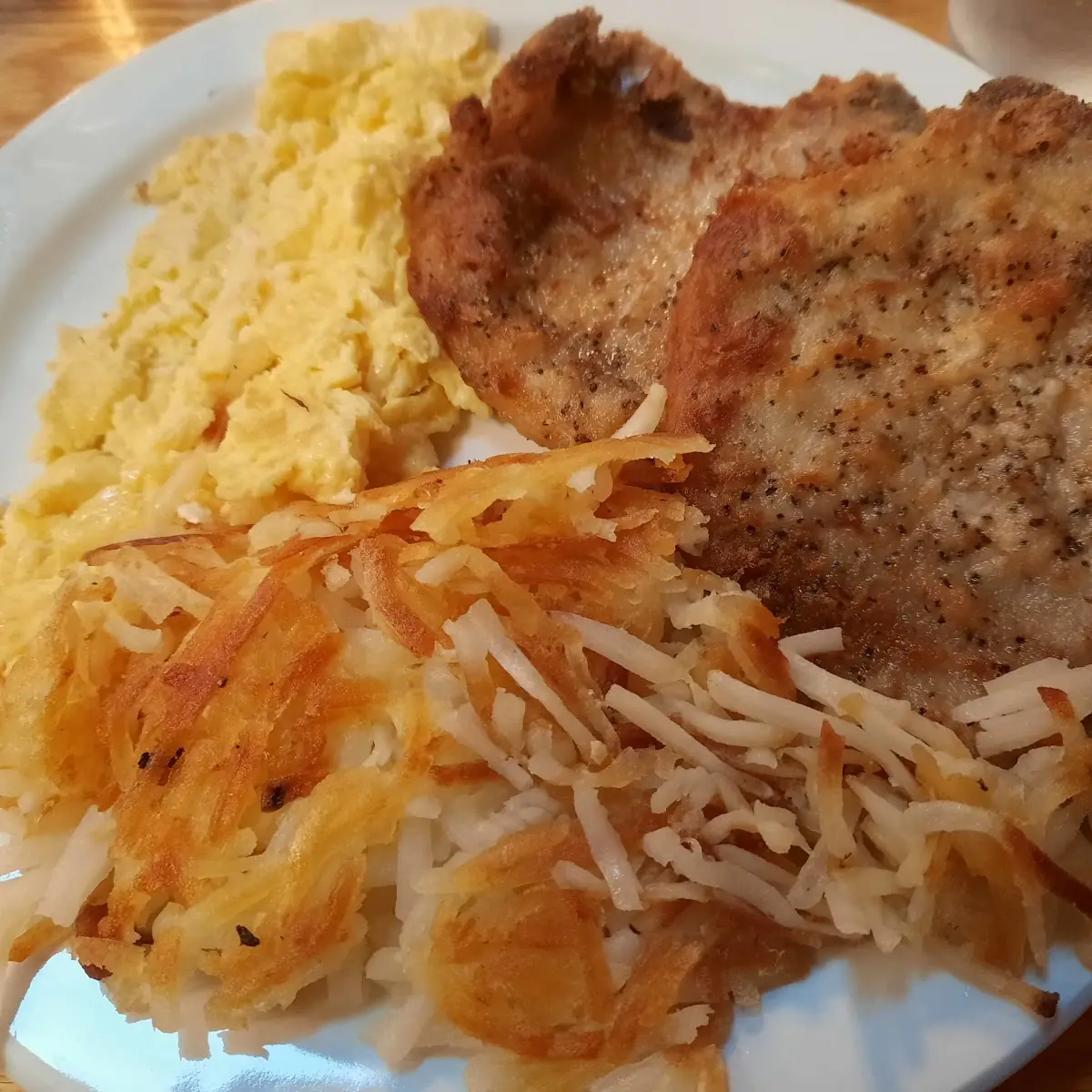 Pork Chops and Eggs