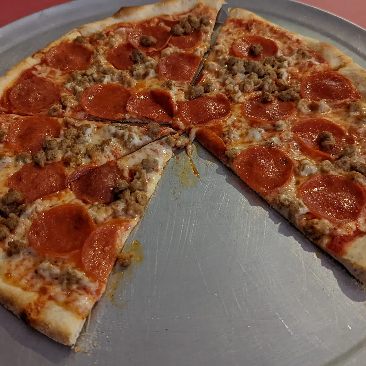 Pepperoni and Sausage Pizza