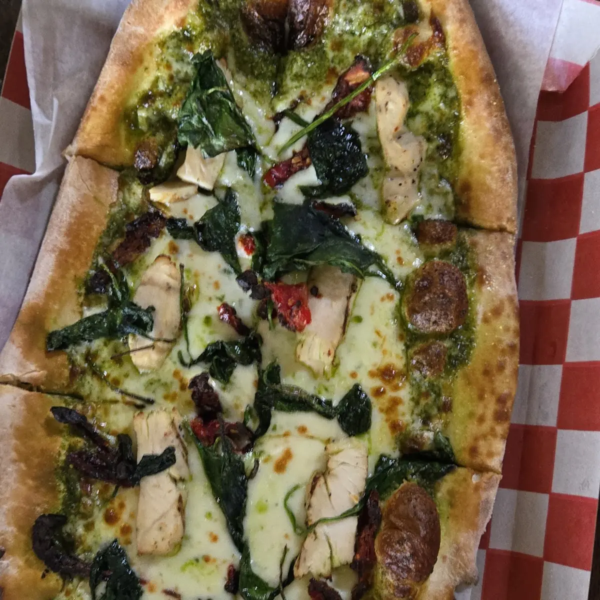 Pesto Chicken Pizza