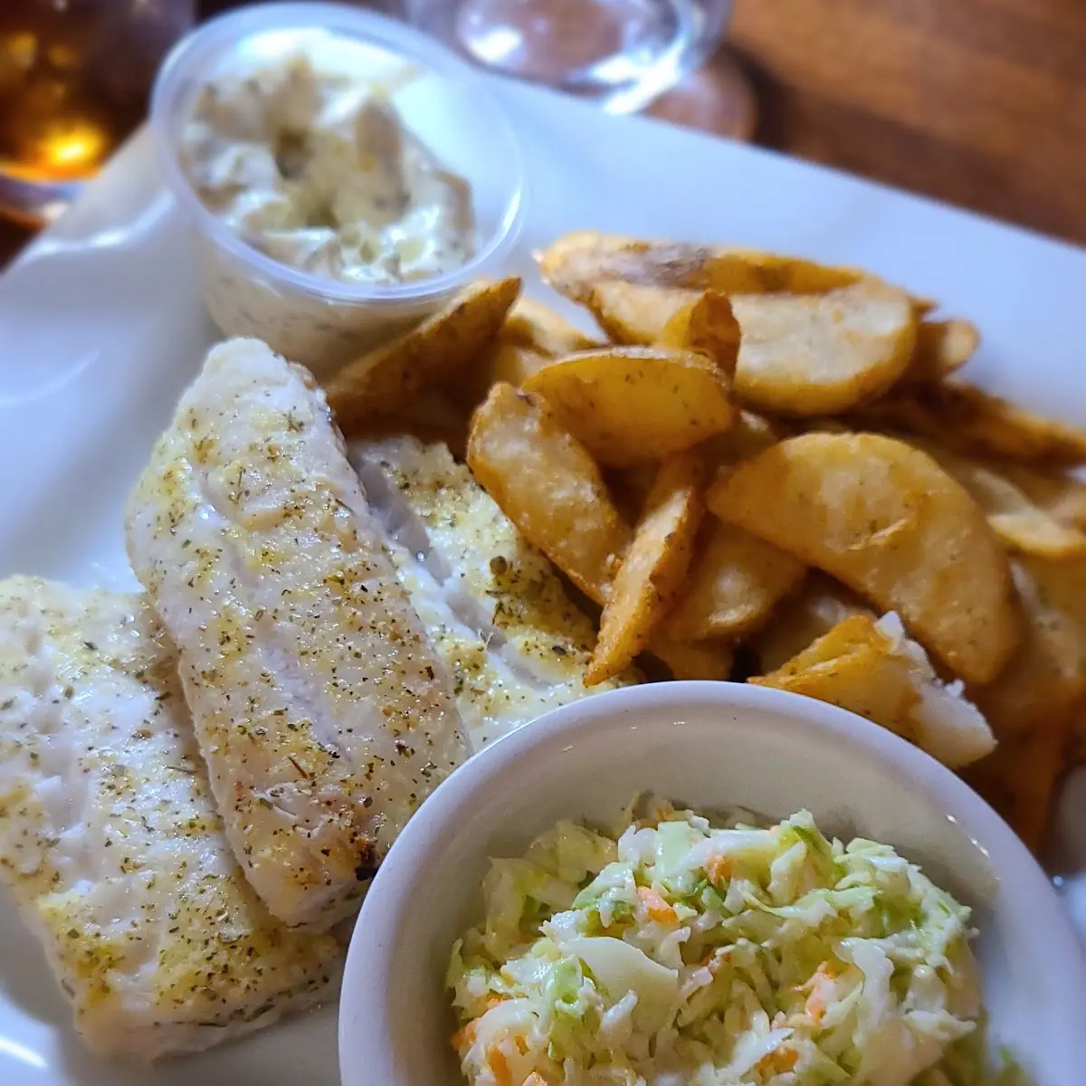 Baked Cod Dinner w Wedges