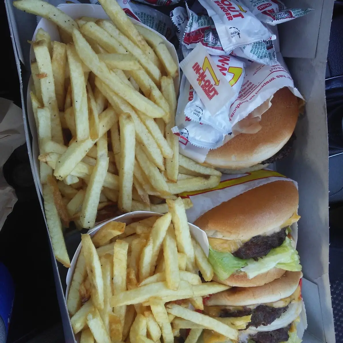 Double Cheeseburger and Fries