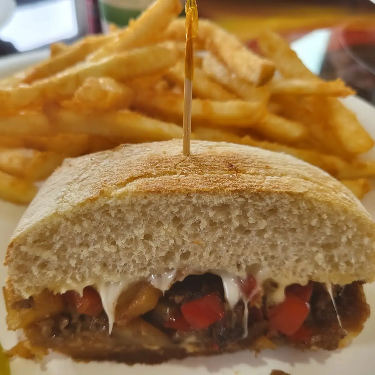 Hawaiian Cheese Steak Sandwich