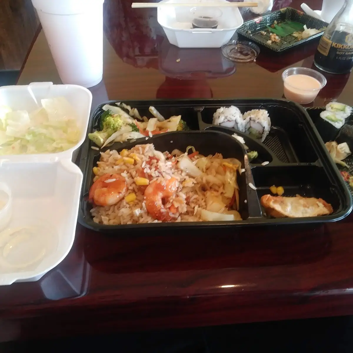 Shrimp Teriyaki Bento Box Couldnt Wait to Eat It