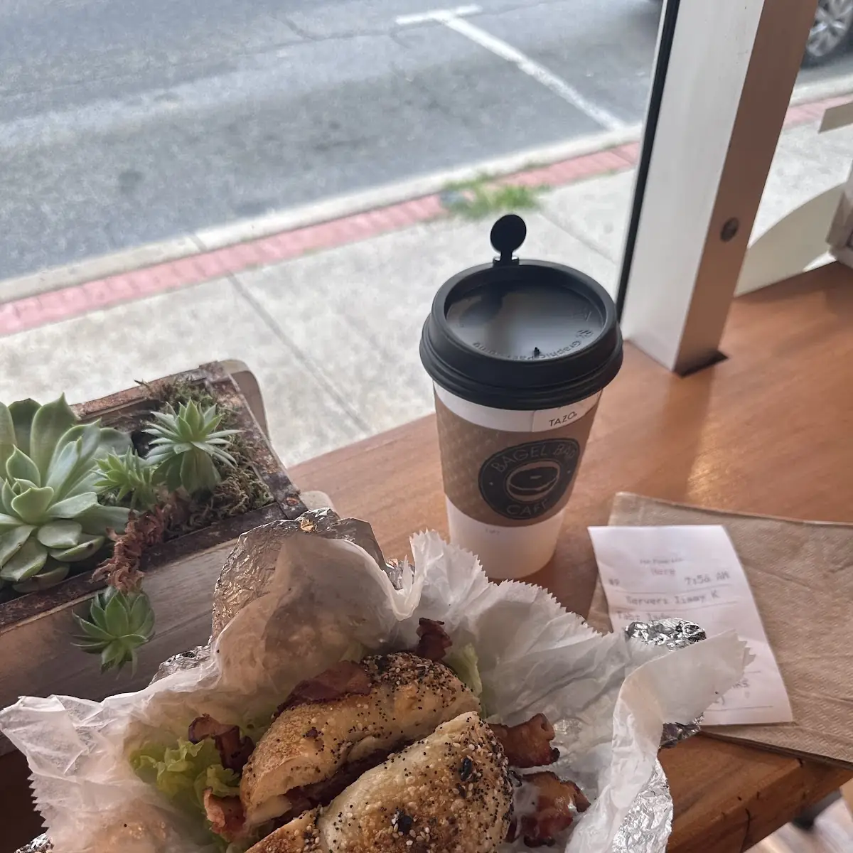 blt on an Everything Bagel