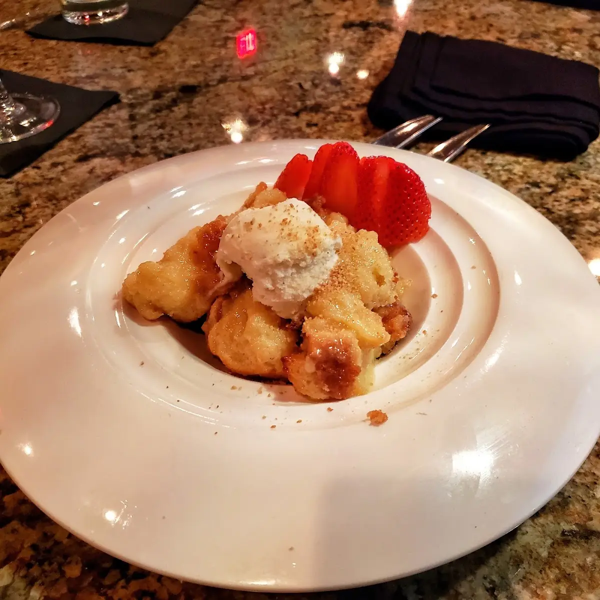 White Chocolate Bread Pudding