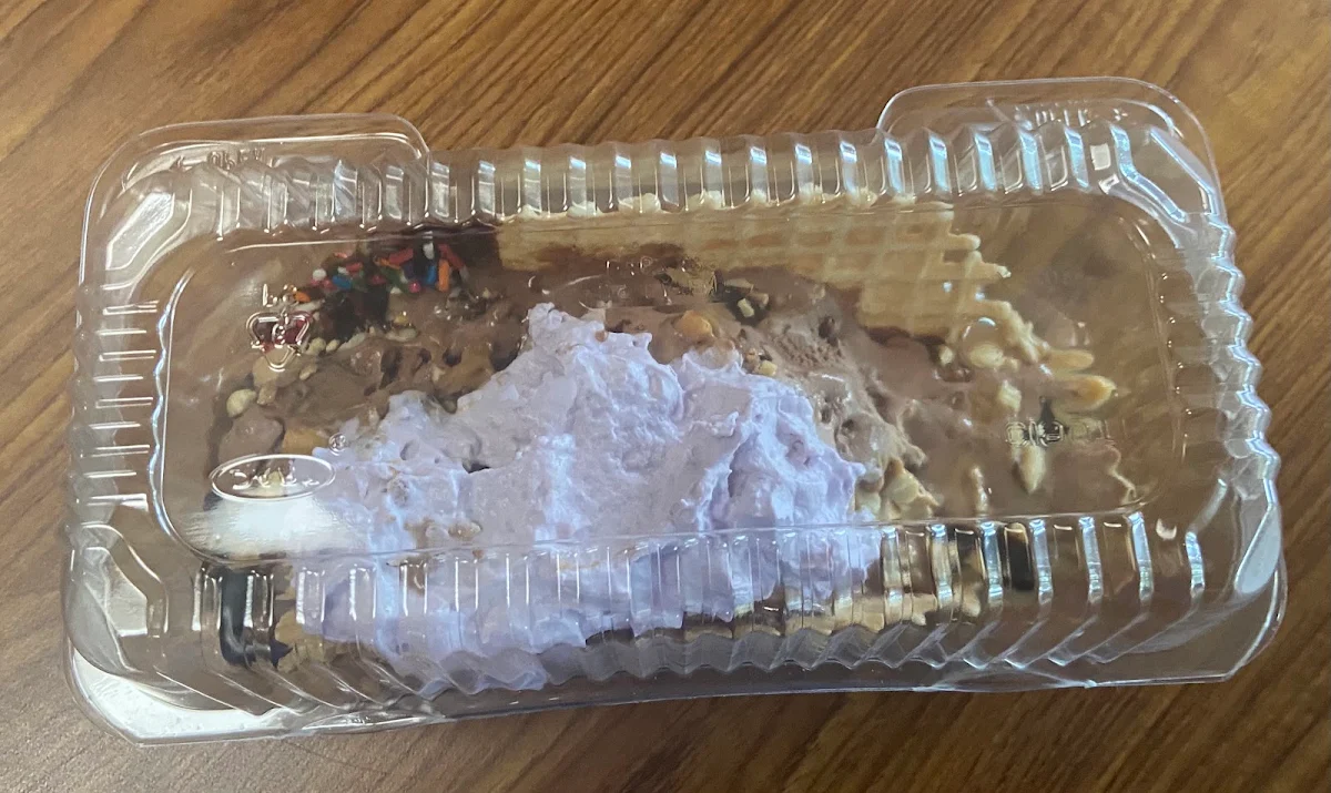 Chocolate Peanut Butter Waffle Taco