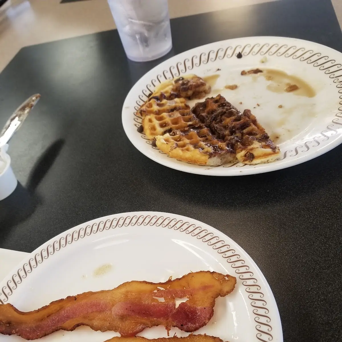 Kid's Chocolate Chip Waffle & Bacon