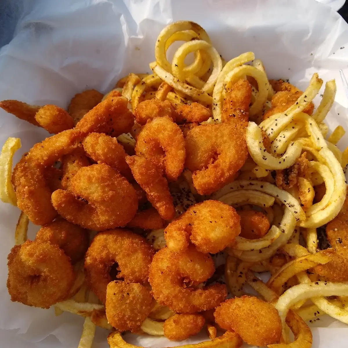 Fried Shrimp and Fries