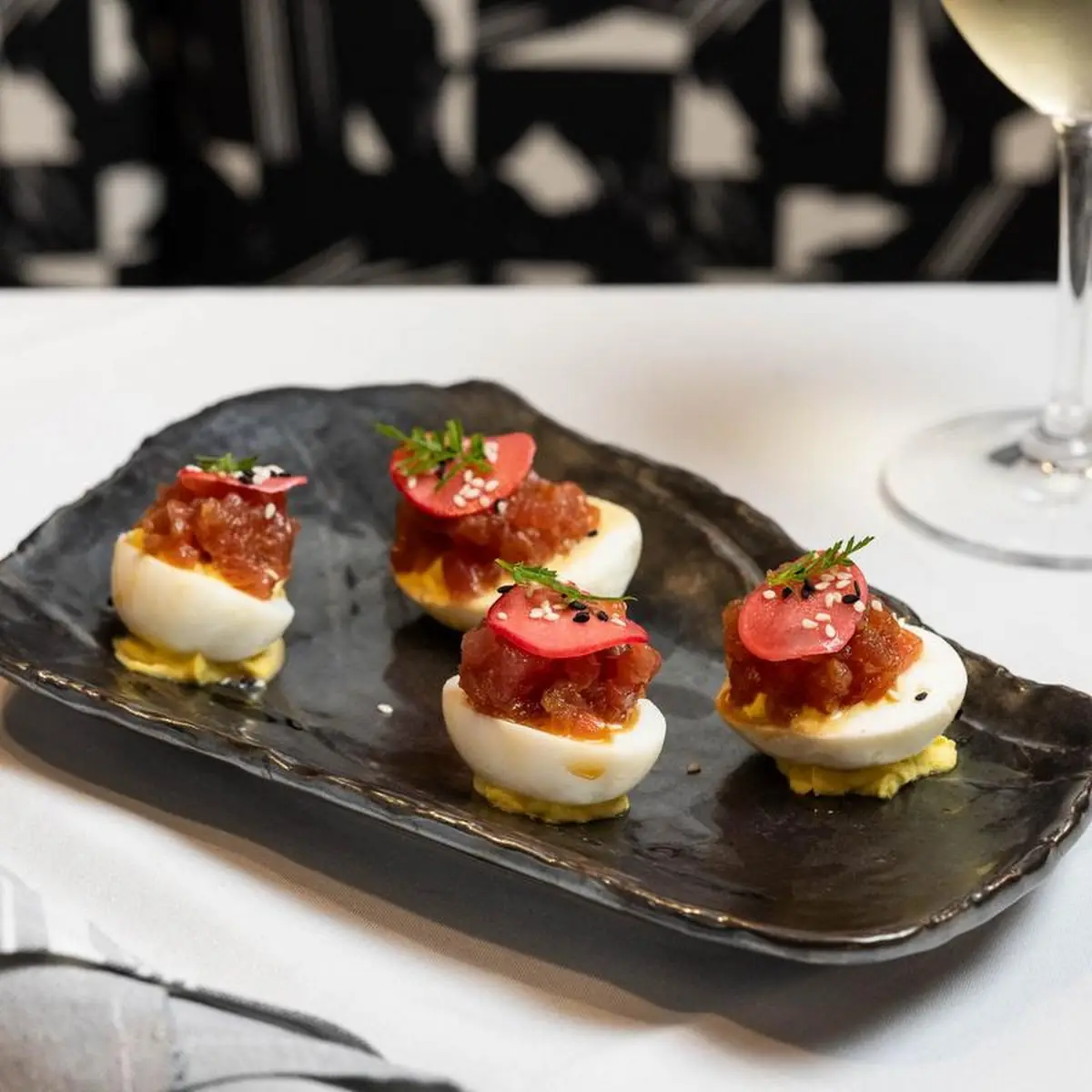 Chutoro Deviled Eggs