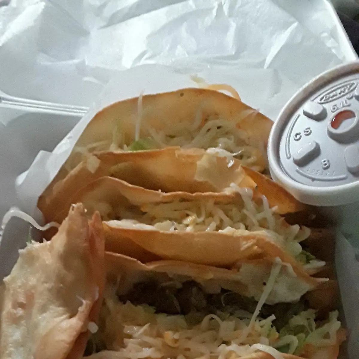 Deep Fried Flour Beef Tacos