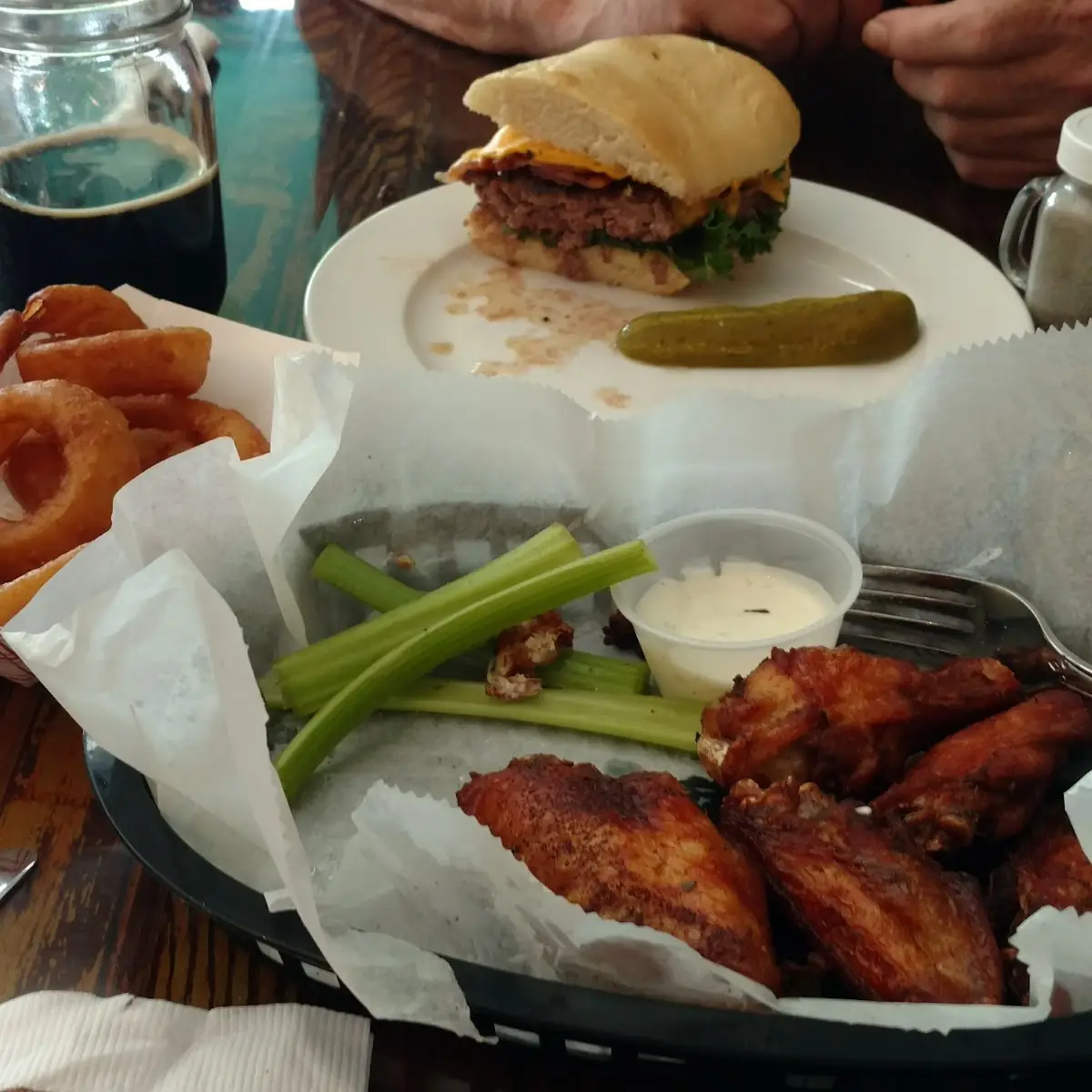 Chicken Wings & Onion Rings