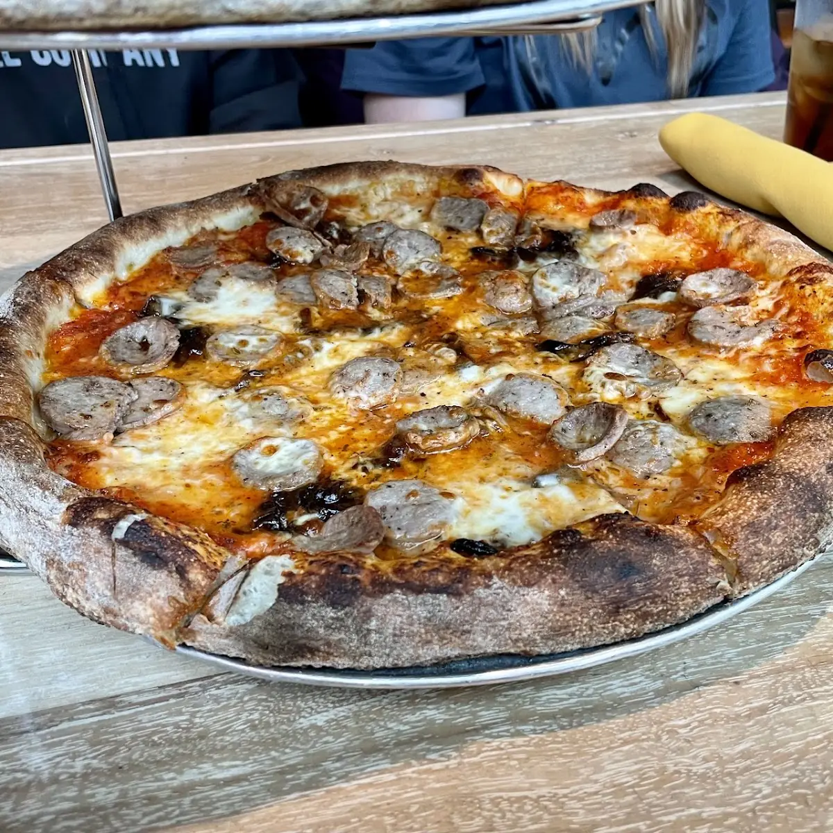 Grilled Sausage Pizza