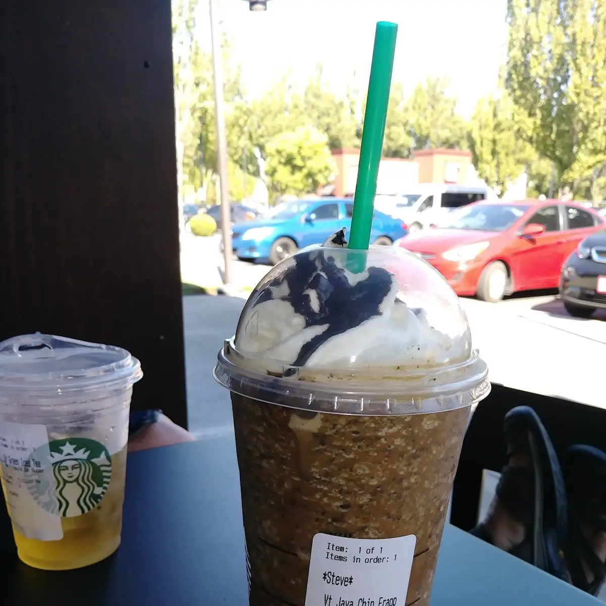 Java Chip Frappuccino & Iced Green Tea