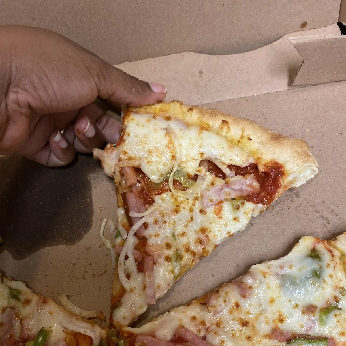 Cheese Pizza with Onion Rings
