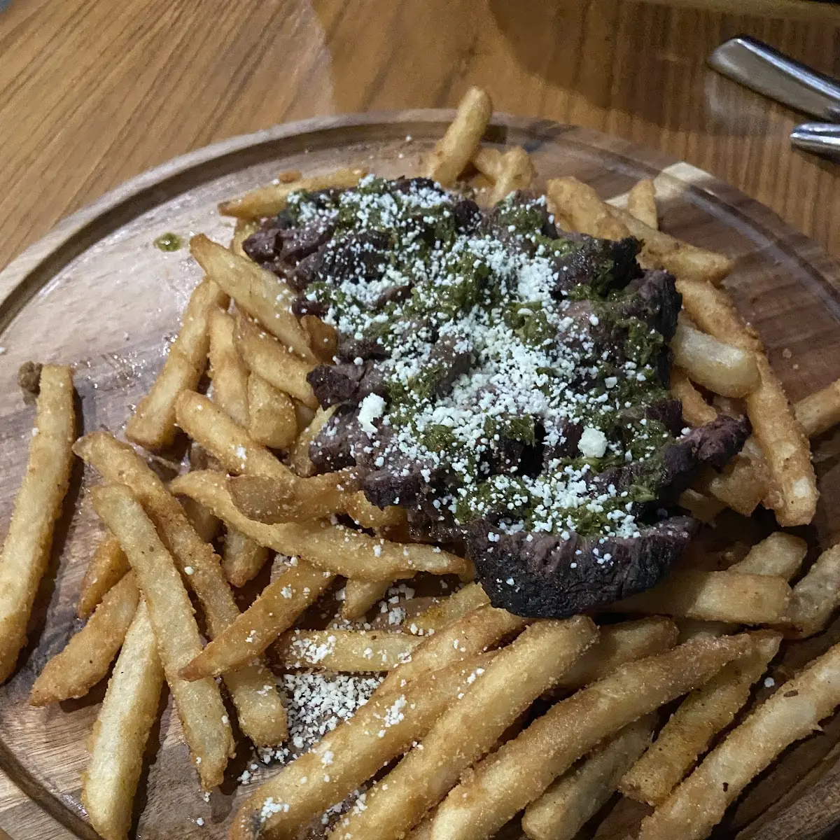 Flat Iron Steak and Fries