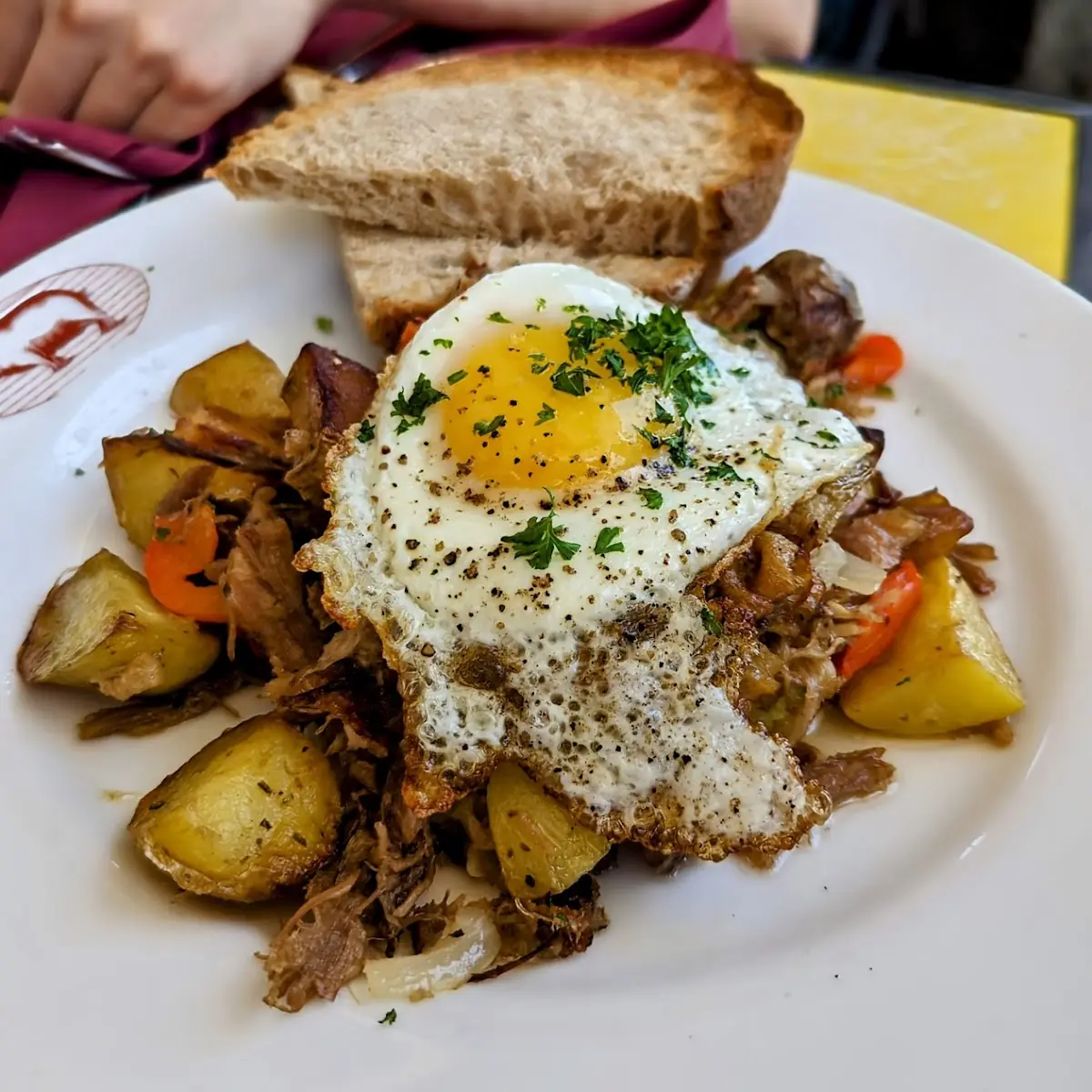 Left Bank Smoked Salmon Hash