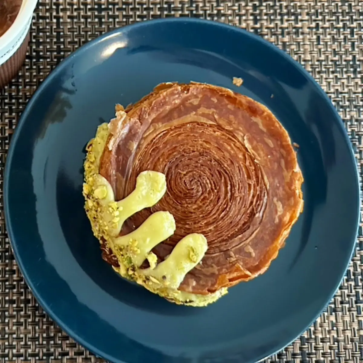 Pistachio Spiral Croissant