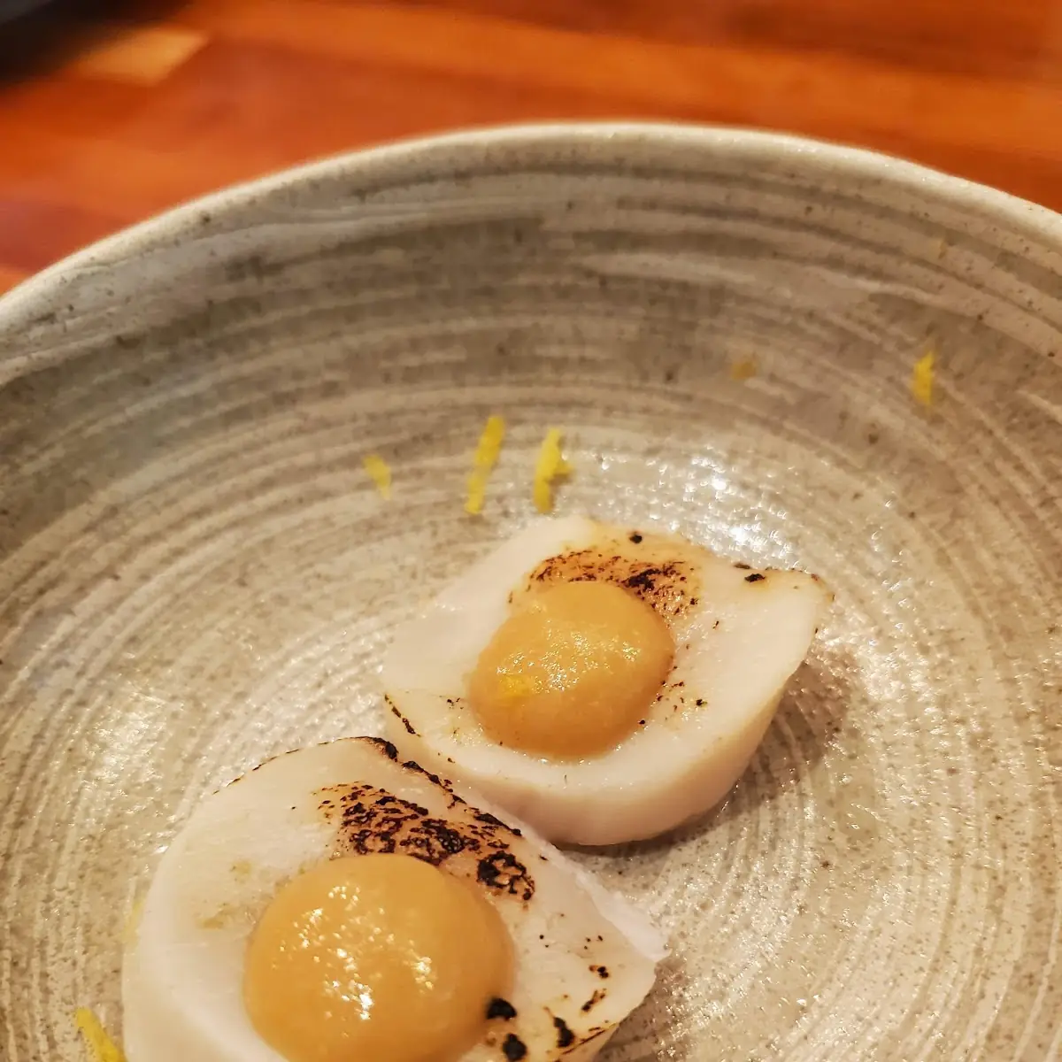 Scallop Braised with a Miso on Top