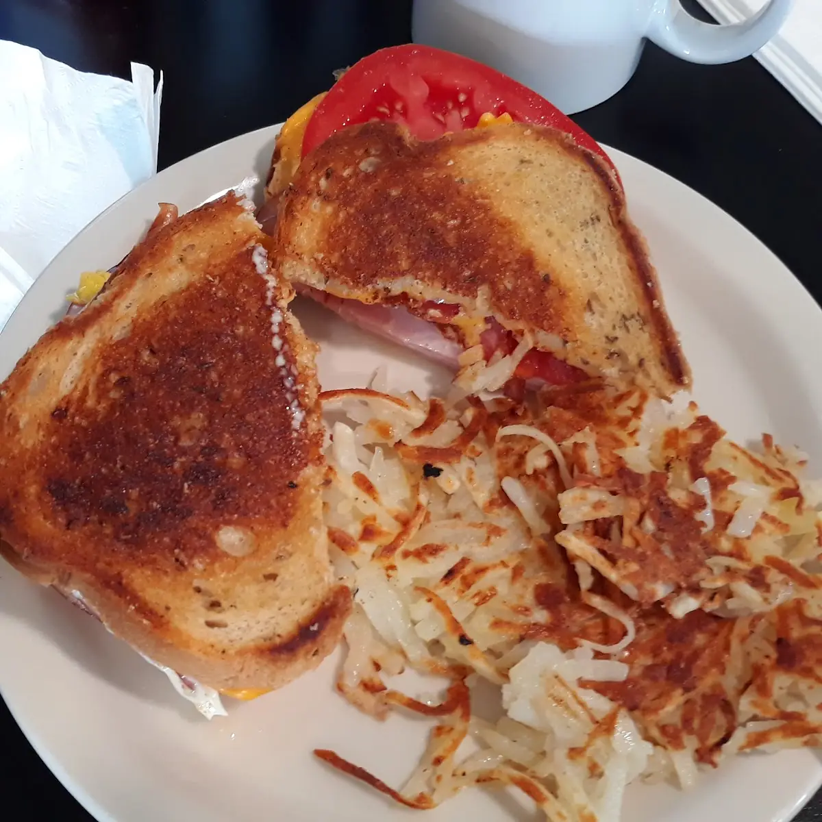 Ham Cheese and Egg Sandwich