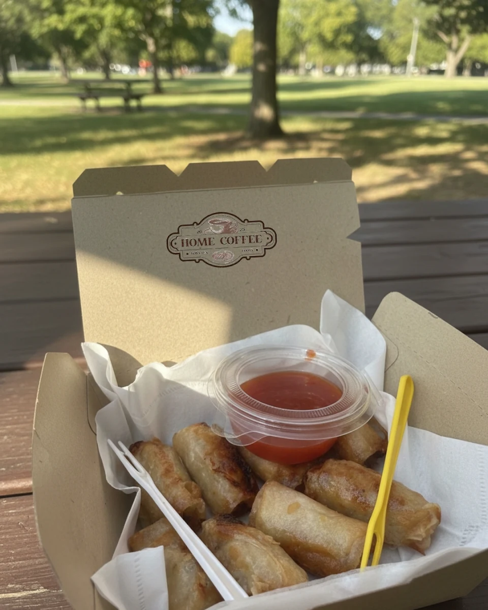 Deep Fried Spring Rolls with Sauce