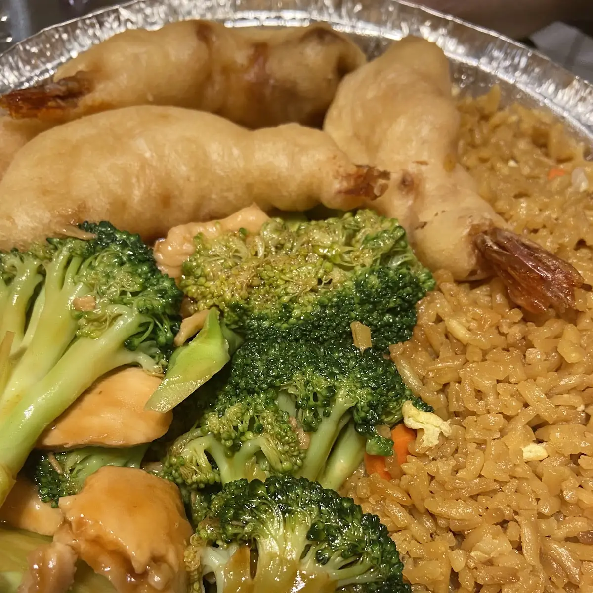 Chicken Fried Rice and Shrimp