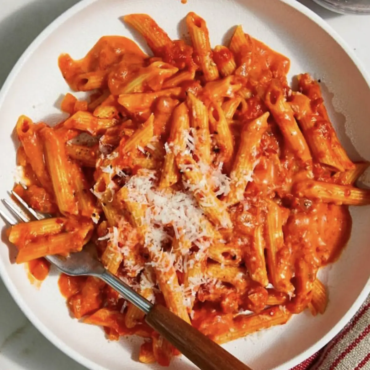 Penne Vodka Contains Pork