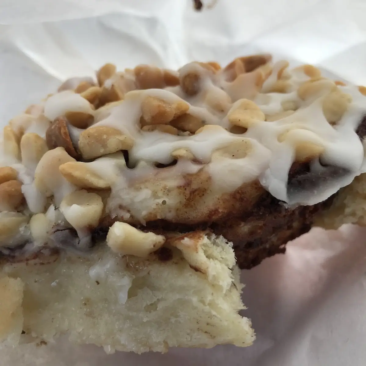 Macadamia Nut Cinnamon Roll
