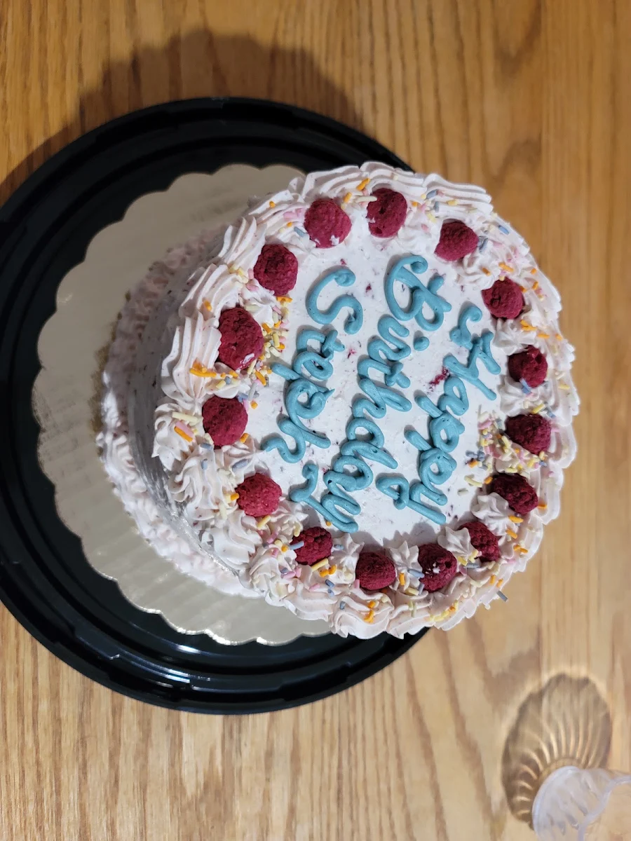 Keto Dairy Free Raspberry Lemon Cake