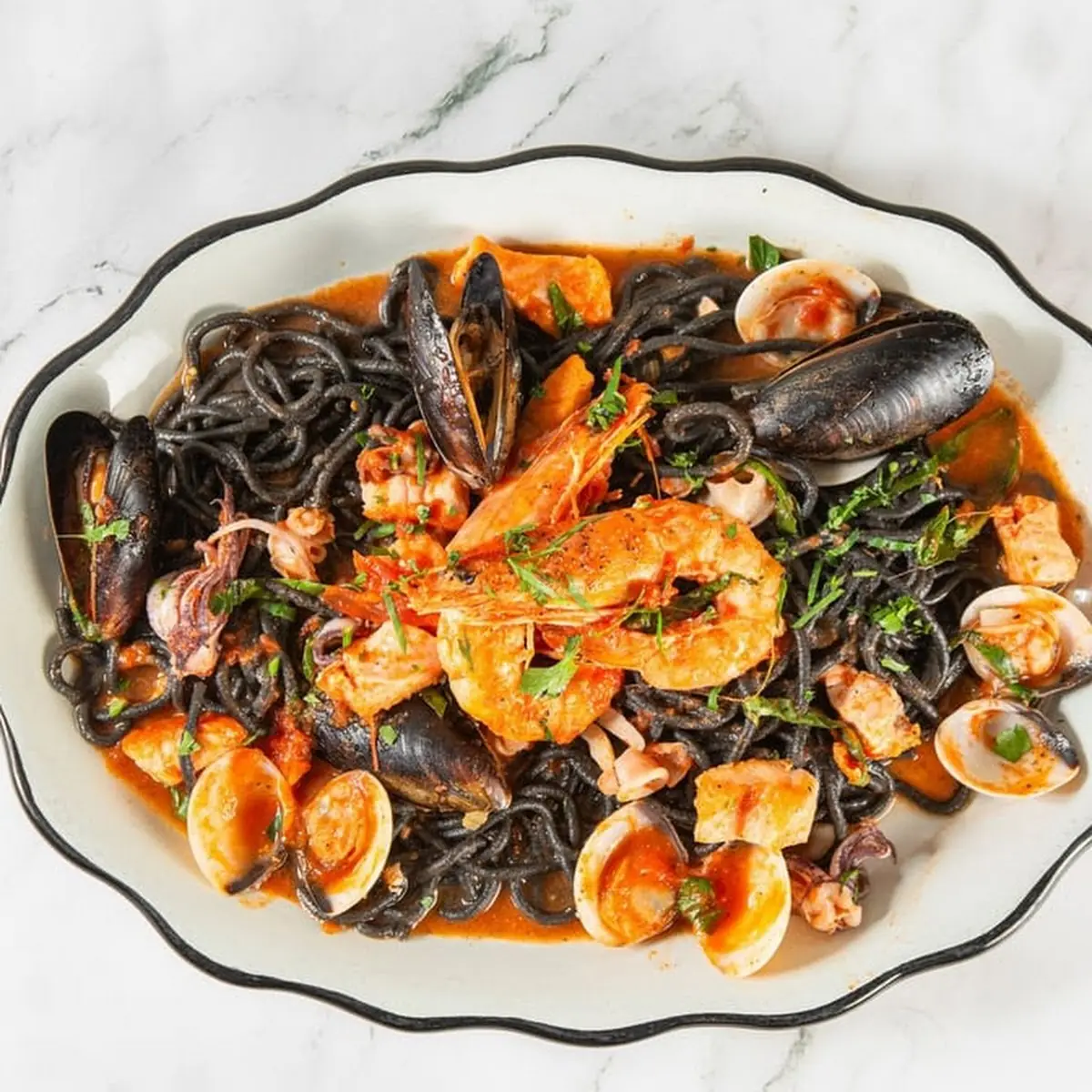 Squid Ink Spaghetti