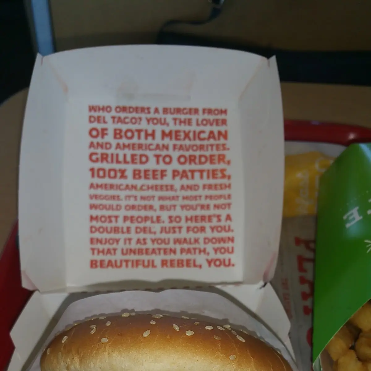 Double Del Cheeseburger Meal