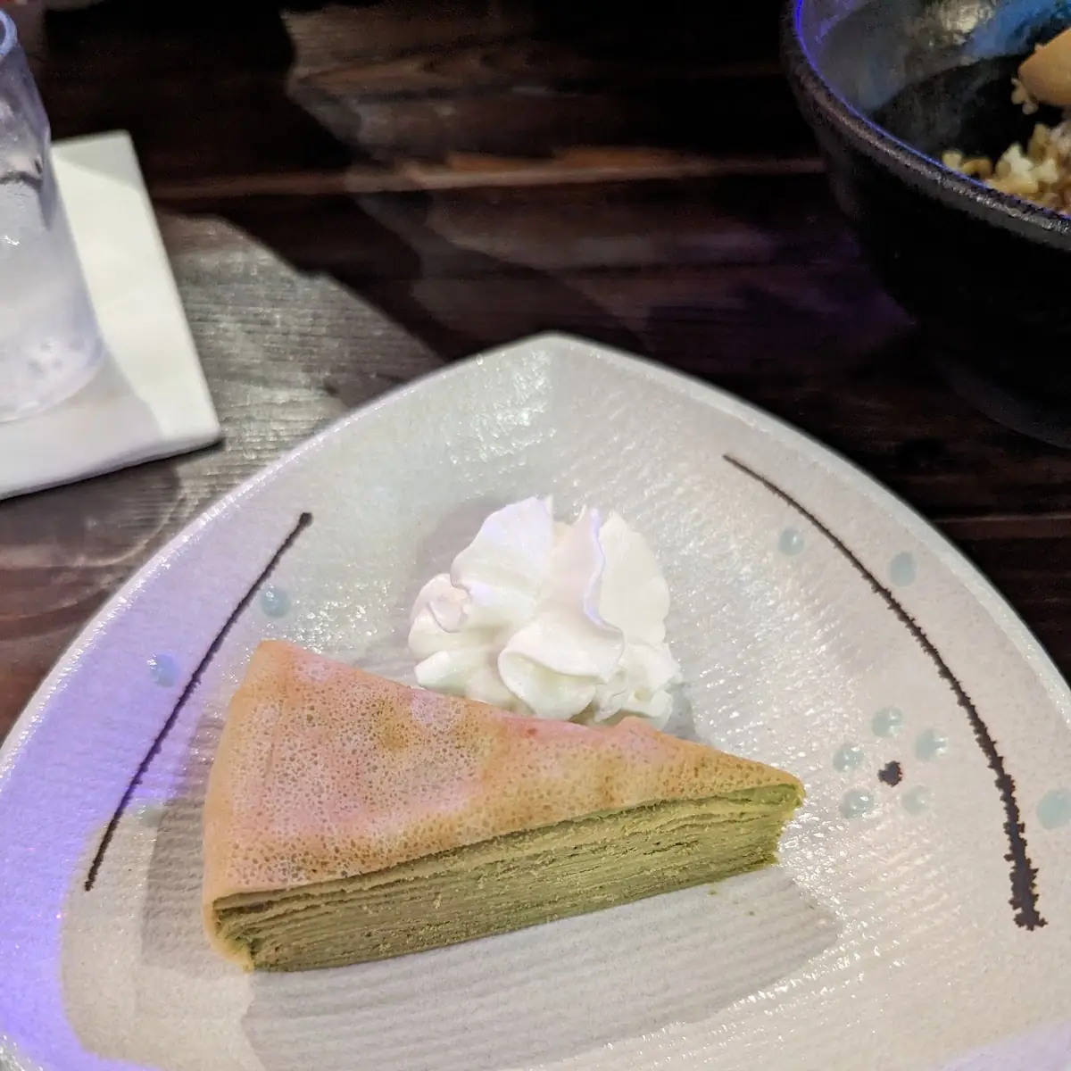 Green Tea Mocha Crape Cake