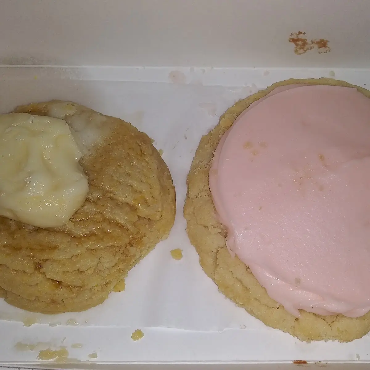 Cornbread Cookie and Pink Sugar Cookie