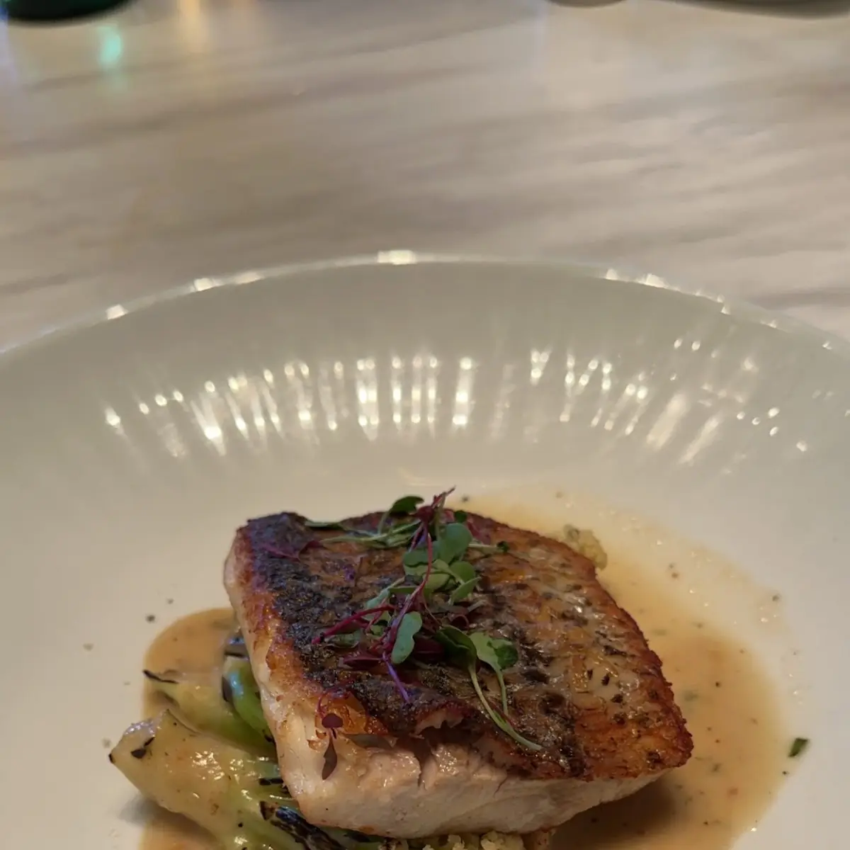 Striped Bass Alla Brace
