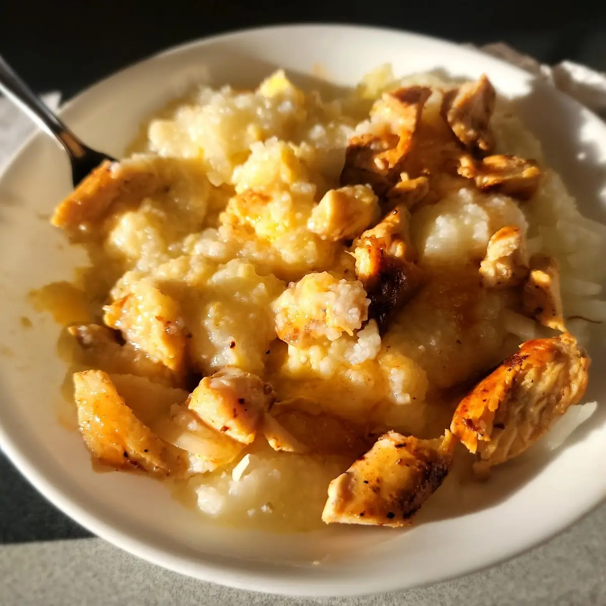 Chicken Melt Grit Bowl