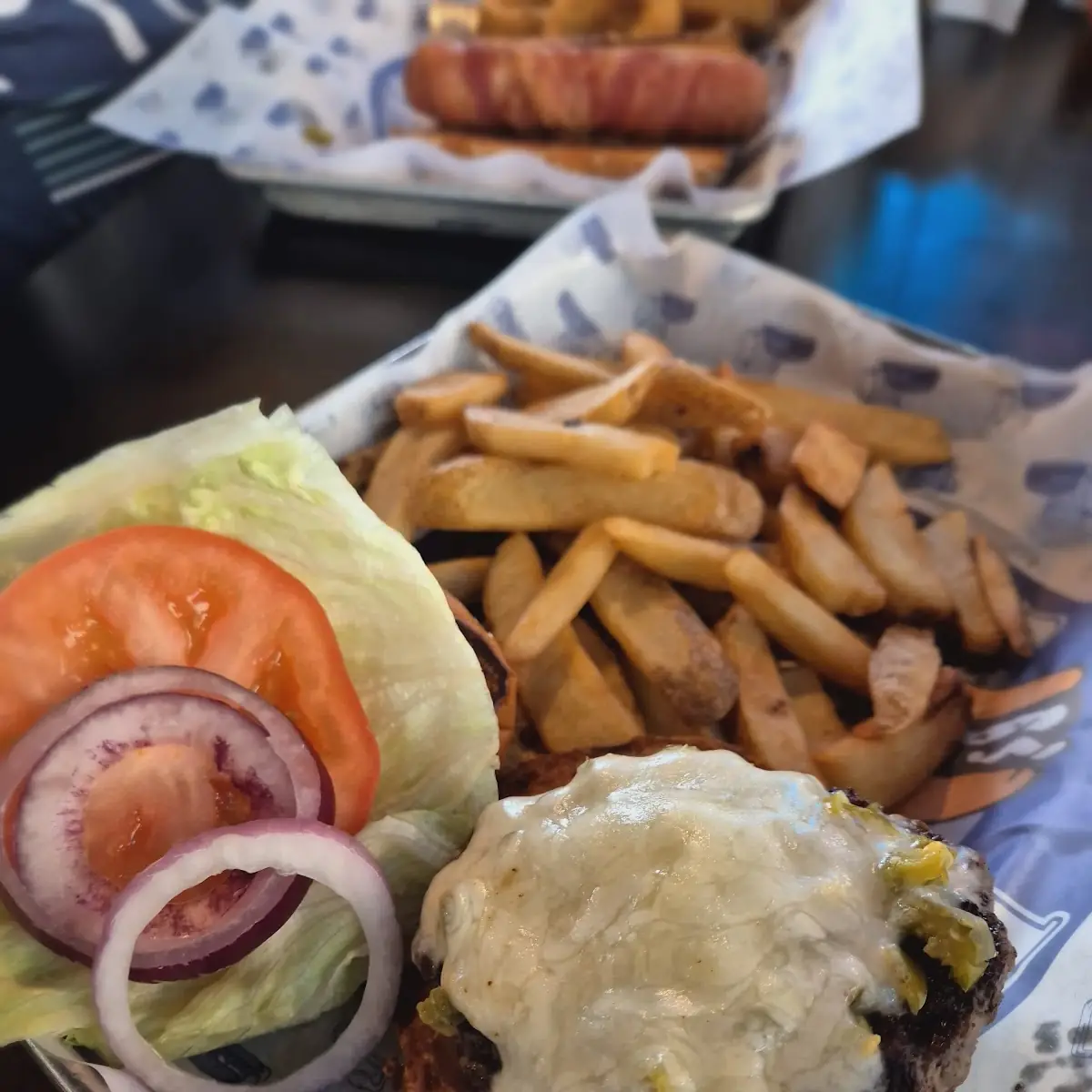 Classic Cheeseburger with Beer Battered Fries