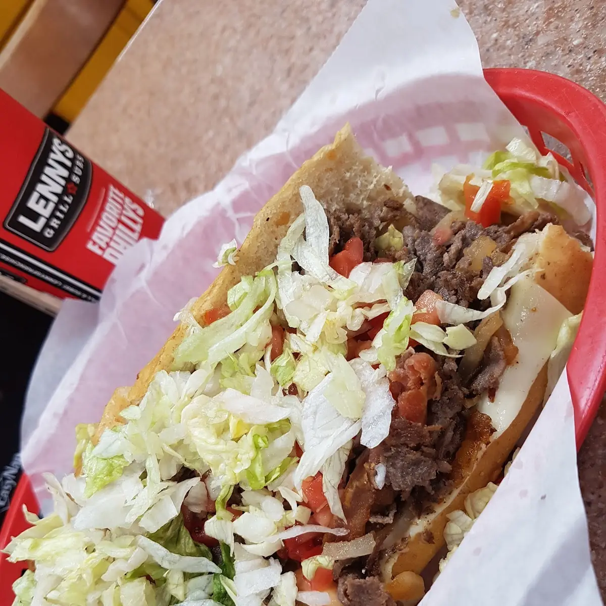 Bacom Philly Cheese Steak Lenny's Way