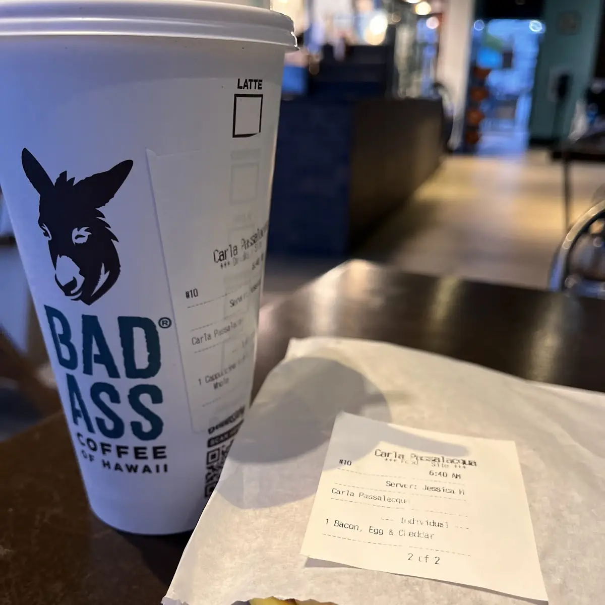 Coffee & Breakfast Sandwich
