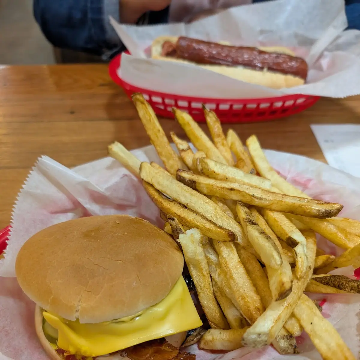 Bacon Cheeseburger and Fries